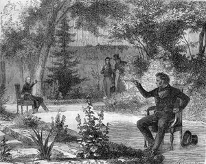 Duel tussen Benjamin Constant en Forbin des Issarts in juni 1822.