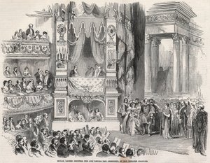 Elisabeth Rachel Felix, bekend als Mademoiselle Rachel (1821-1858), Franse tragedienne, voor Napoleon III in het Théâtre Français in 1852 - Op de vooravond van de proclamatie van het Tweede Keizerrijk verklaarde Rachel op 22 oktober 1852 in het Théâtre Fra