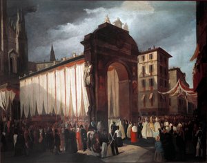 Ingang van de nieuwe aartsbisschop van Milaan op 5 december 1847 door Unknown artist