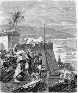 Episode van de verovering van Algerije in 1832 - Inname van Bone, 21 maart.