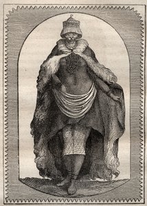 Expeditie naar het binnenland van Zuid-Afrika (1775) door Anders Sparrman (1748-1820): een Hottentote (vrouw Khoikhoi) - illustratie uit 