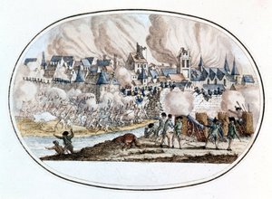 Federalistische opstand. De overname van Toulon van de Engelsen in 1794 waar de jonge Bonaparte zich onderscheidde