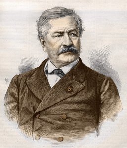 Ferdinand de Lesseps (1805 - 1894), gravure, Bianchetti collectie