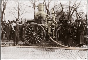 Brandpomp van de New York Brandweer 1909. door Unknown artist