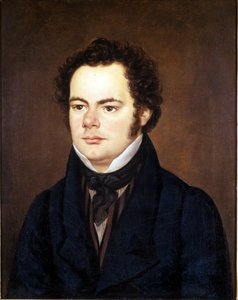 Franz Schubert (1797 - 1828), portretschilderij bewaard in de Society of Friends of Music, Wenen. door Unknown artist