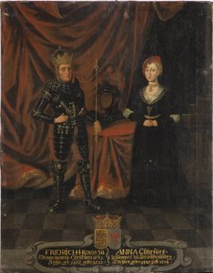 Koning Frederik I van Denemarken en Anna van Brandenburg door Unknown artist