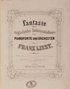 Frontispice van de partituur 