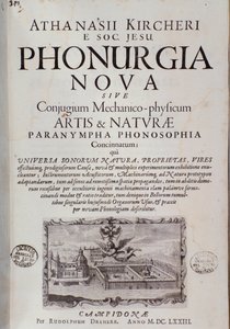 Frontispice van Phonurgia nova (1673)
