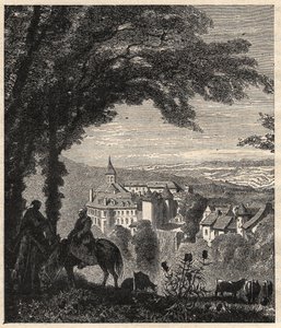 Gargilesse-Dampierre (Gargilesse Dampierre) - Indre - Frankrijk - gravure in 