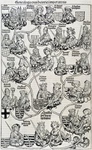 Genealogische boom-kronieken van Neurenberg circa 1593 door Unknown artist