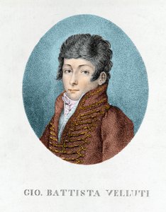 Giovanni Battista Velluti (1781-1861), laatste operacastraat. door Unknown artist