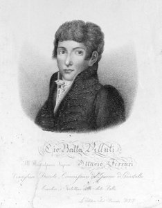 Giovanni Battista Velluti (1781-1861), laatste operacastraat. door Unknown artist