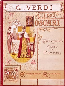 Giuseppe Verdi: Omslag van de bladmuziek voor piano van de opera 