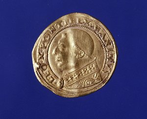 Gouden Dukaat door Leo X (1475 - 1521).