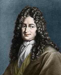Gottfried Wilhelm von Leibniz (1646-1716), Duitse filosoof door Unknown artist