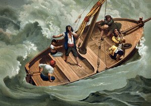 Gottfried Wilhelm von Leibniz (1646-1716), Duitse filosoof en schippers van de Adriatische Zee. Barcelona 1881 door Unknown artist