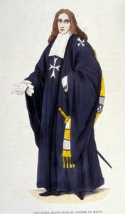 Grote Ridder - Kruis van de Orde van Malta, gravure 19e eeuw door Unknown artist