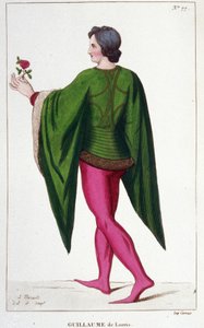Guillaume de Lorris, Franse dichter (ca. 1200-ca. 1240) door Unknown artist