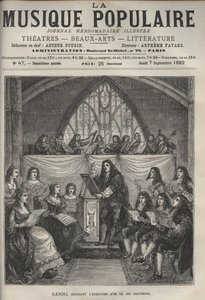 Handel dirigeert een van zijn oratoria - George Frederick Handel. door Unknown artist