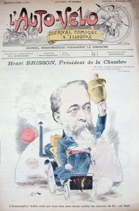 Henri Brisson in een auto (voorzitter van de kamer) - in 