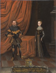 Hertog Hendrik de Vrome en Hertogin Catharina van Mecklenburg door Unknown artist