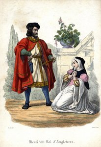Hendrik VIII en Anna Boleyn door Unknown artist