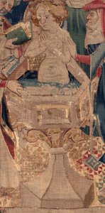 Geschiedenis van Sint Piat en Sint Eleuthère, Scene 13: Doop van Blanda. Detail.