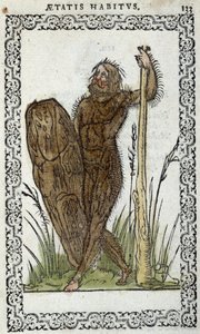 Homme sauvage - in "Habits et effigies" door Jean Sluperius