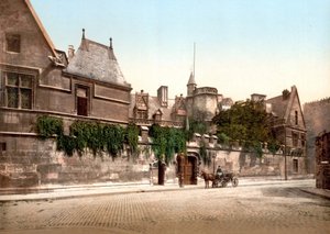 Hotel de Cluny Parijs - fotochroom, ca. 1900 door Unknown Artist