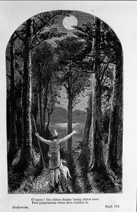 Illustratie voor "Endymion" door de dichter John Keats (1795-1821) 19e eeuw door Unknown artist