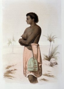 Inheemse Tonga van Oceanië - in "First swedish circumnavigation" door Skogman Carl Johan Alfred, ed. Stockholm, Adolf Bonnier door Unknown artist