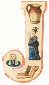 J: pot, Japans, kaak, rechter door Unknown artist