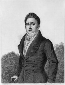 Jacques Lafitte (1767-1844), Franse bankier en politicus - gravure in 