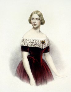 Jenny Lind (1820-1887), Zweedse zangeres in 1847.