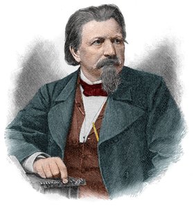 Karl Ferdinand Gutzkow (1811-1878), Duitse schrijver, toneelschrijver en journalist. door Unknown artist