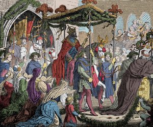 Karel IV betreedt Avignon in 1365