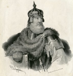 Kęstutis - Groothertog van Litouwen en hertog van Trakai 1297-1382 door Unknown artist
