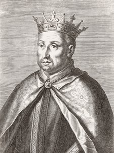 Koning Afonso II van Portugal (portret) door Unknown artist