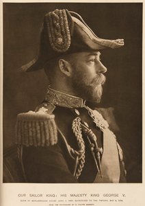 Koning George V, ca 1903 door Unknown Artist