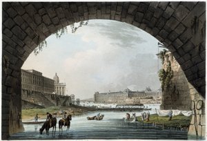 La Monnaie, 4 Naties in Parijs gezien door J.C. Mats, Uitgegeven door W. Miller in Londen-1806 door Unknown artist