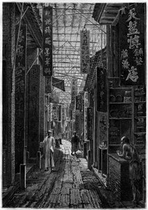 De straat van de apothekers, een Kanton (China).