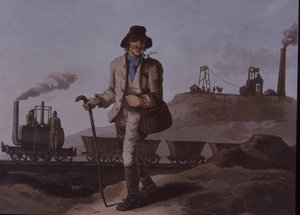Arbeider, vroege industriële revolutie, begin 19e eeuw door Unknown artist