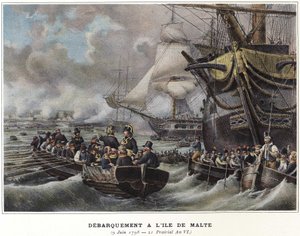 Landing op het eiland Malta door Napoleon Bonaparte, 9 juni