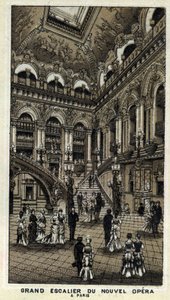 Grote trap van de nieuwe Opera (Opera Garnier) in Parijs