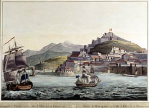 Ontsnapping van Napoleon Bonaparte van het eiland Elba 26/02/1815 door Unknown artist