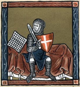 Arthurlegende: de ridder Gauvain op het magische bed. In 