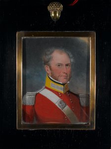 Luitenant-kolonel Mathew Frederick Steele, 77e Regiment door Unknown artist