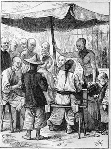 Leven in China in de 19e eeuw: Buiten catering door Unknown artist