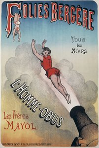Magazines (muziekhal) - Folies-Bergère. Elke avond de man-schelp door Unknown artist