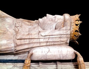 Margaretha I van Denemarken - Liggende koningin Margarita Iere van Denemarken (1353-1412). Koor van de Kathedraal van Roskilde, Denemarken door Unknown artist